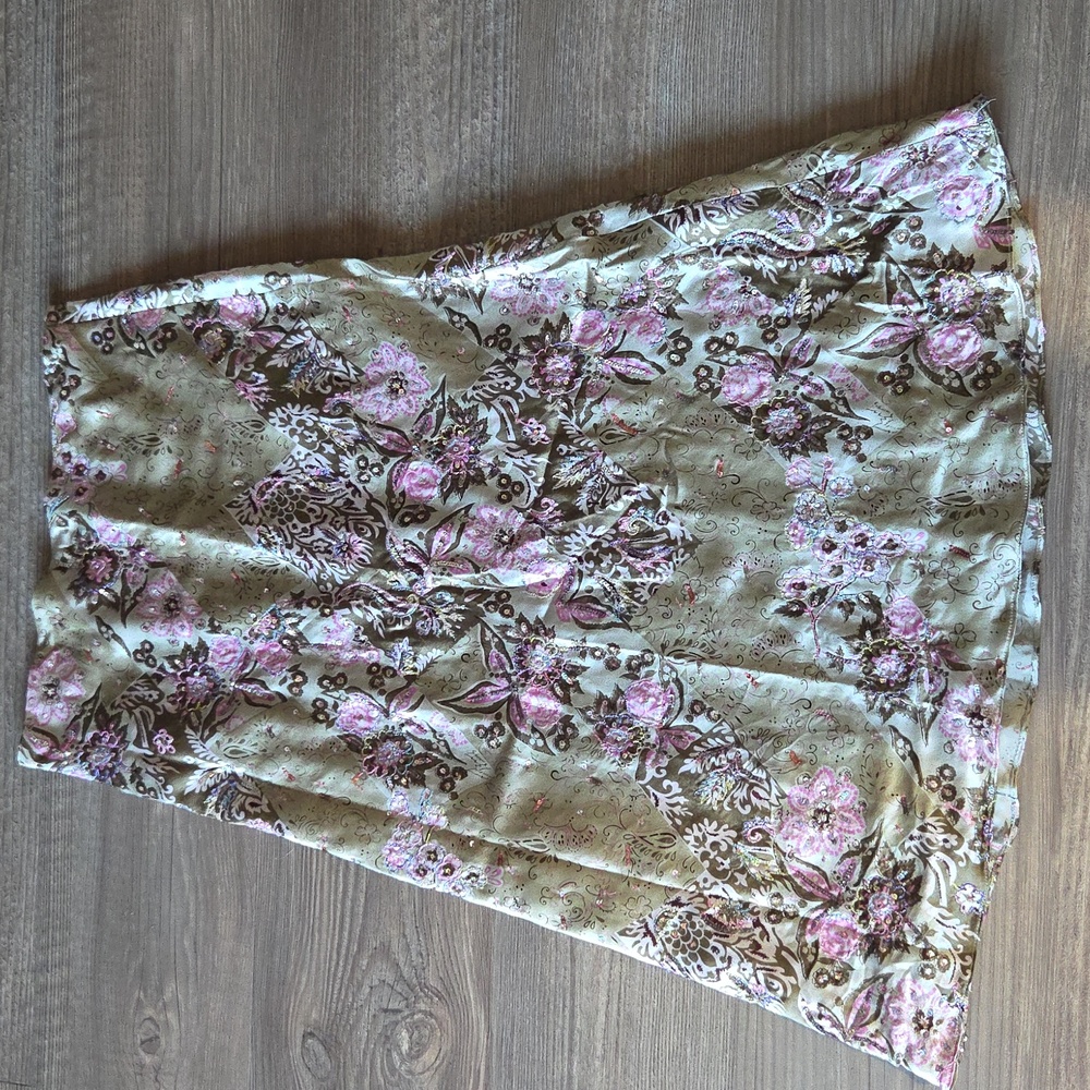 Rickie Freeman Teri Jon Beaded Skirt